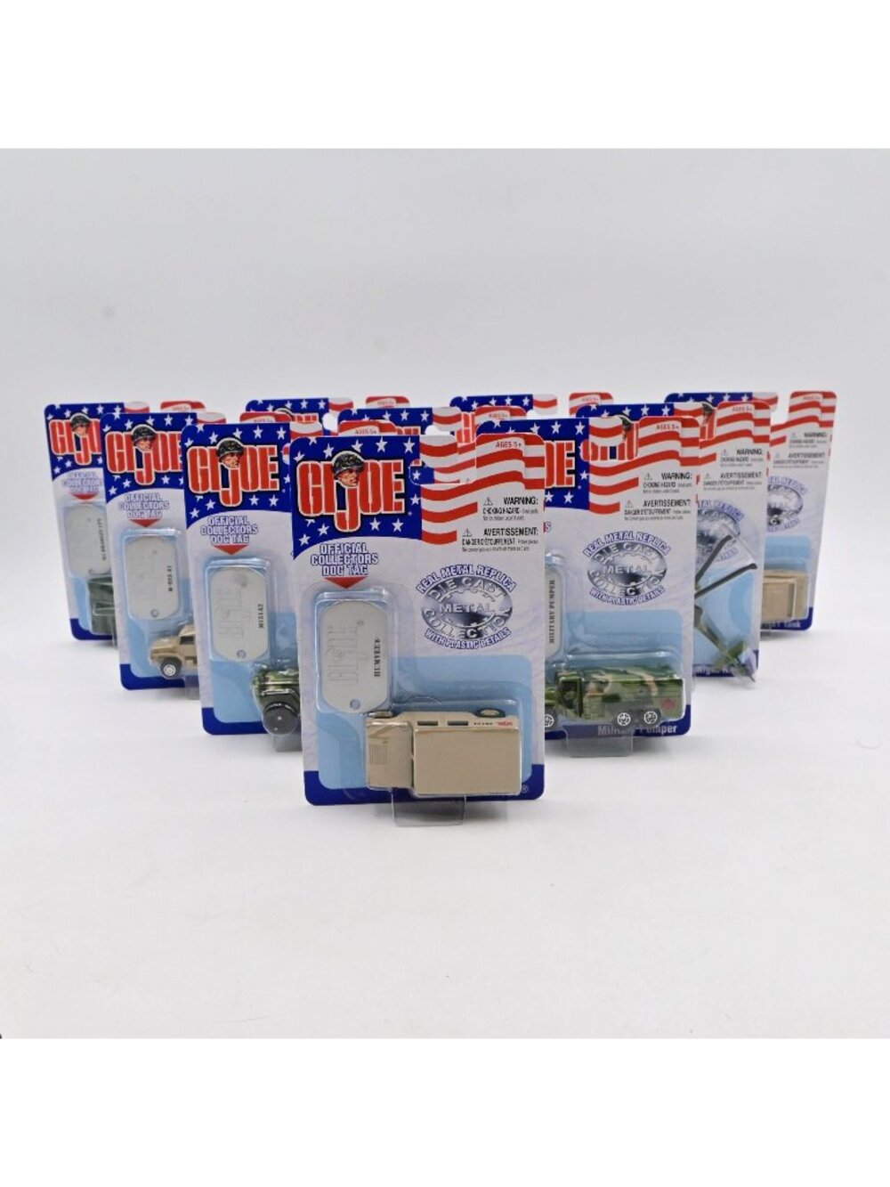 Maisto G.I. Joe Official Diecast Metal Collectors Vehicles W/ Dog Tag Set Of 10